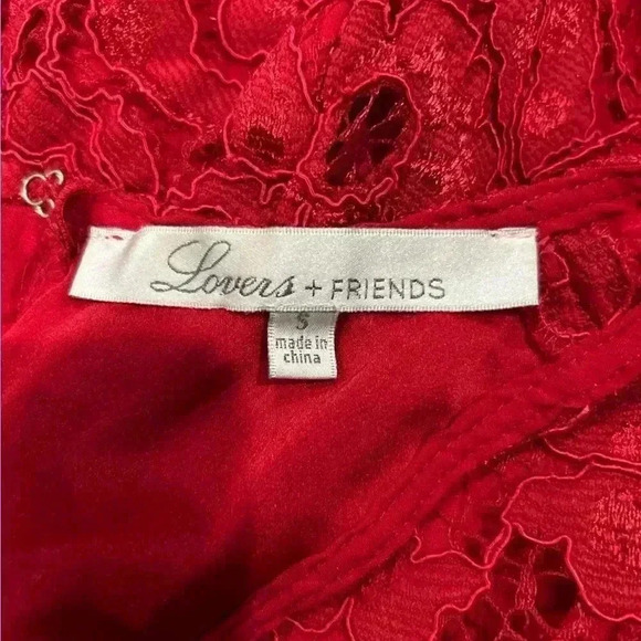 Lovers+ Friends Red Caspian Shift Mini Dress in size small - Picture 6 of 7